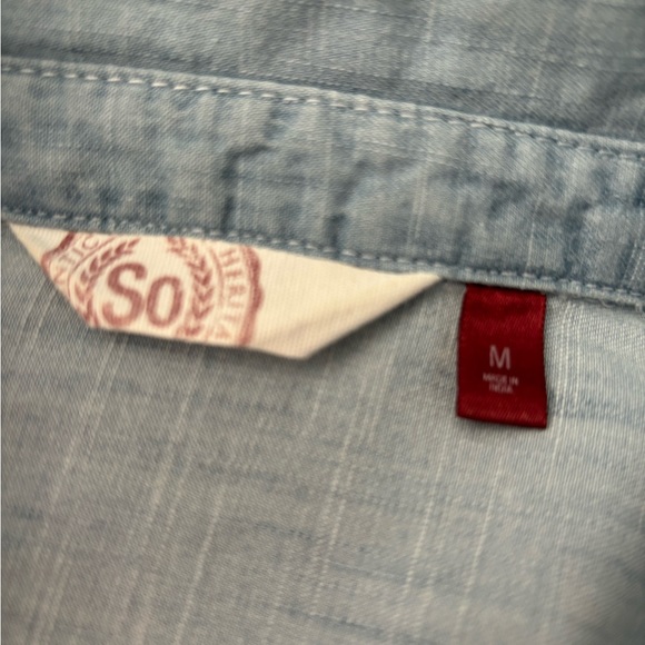 Sonoma Juniors Denim look long sleeve - Picture 4 of 6